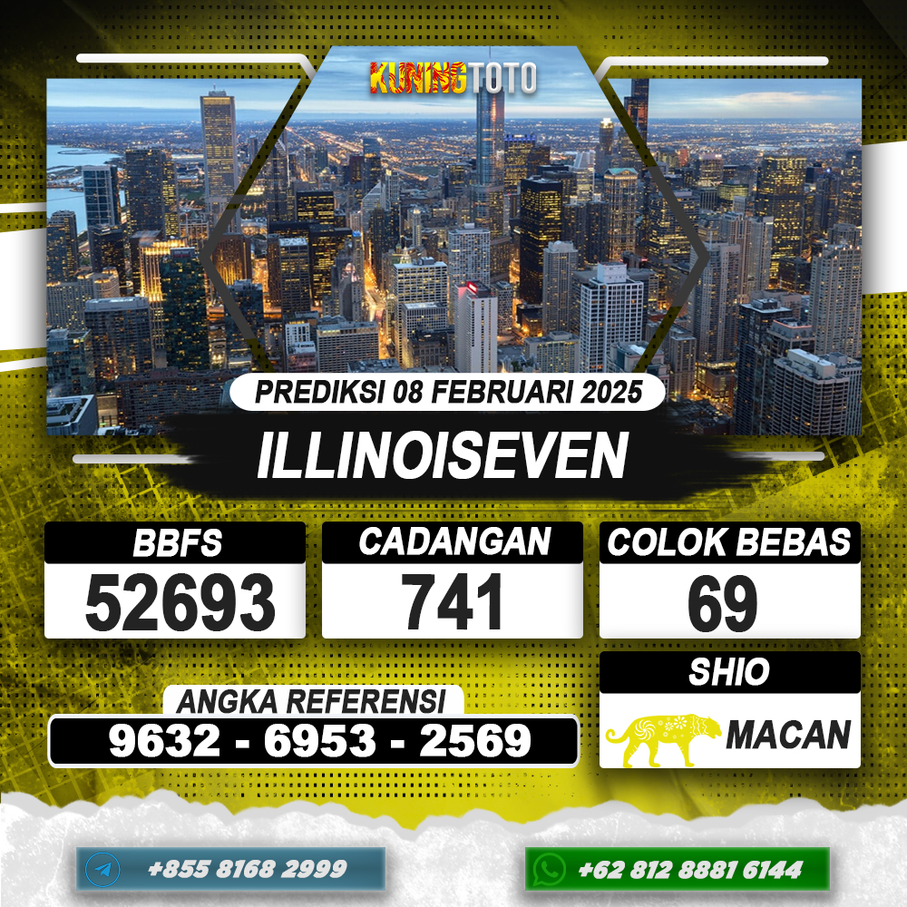 PREDIKSI ILLINOISEVEN 08 FEB 2025 | PREDIKSI TOGEL KUNINGTOTO