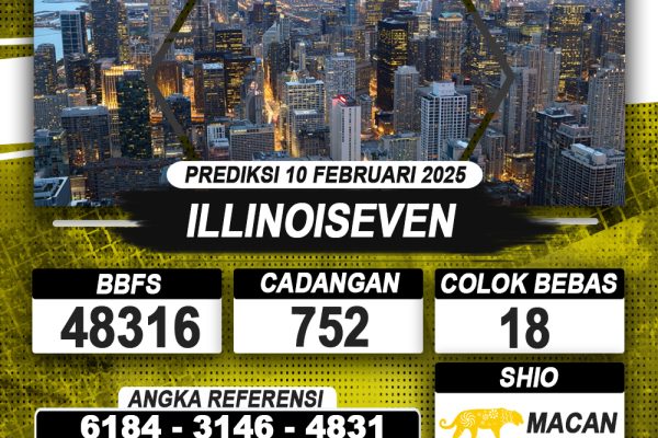 PREDIKSI ILLINOISEVEN 10 FEB 2025 | PREDIKSI TOGEL KUNINGTOTO