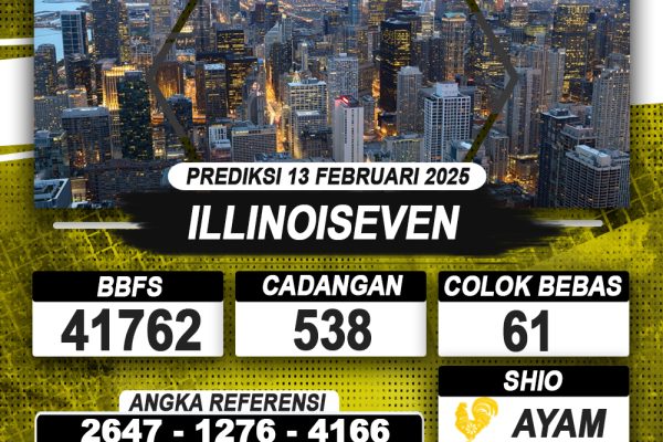 PREDIKSI ILLINOISEVEN 13 FEB 2025 | PREDIKSI TOGEL KUNINGTOTO