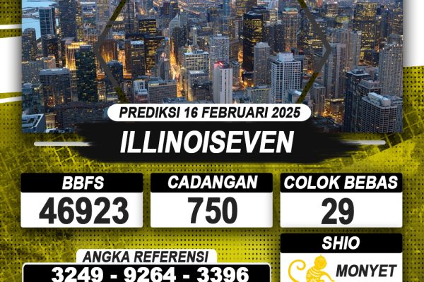 PREDIKSI ILLINOISEVEN 16 FEB 2025 | PREDIKSI TOGEL KUNINGTOTO