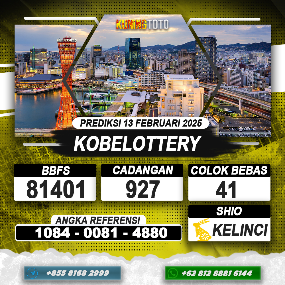 PREDIKSI KOBELOTTERY 13 FEB 2025 | PREDIKSI TOGEL KUNINGTOTO