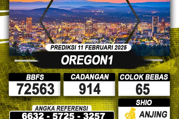 PREDIKSI OREGON1 11 FEB 2025 | PREDIKSI TOGEL KUNINGTOTO