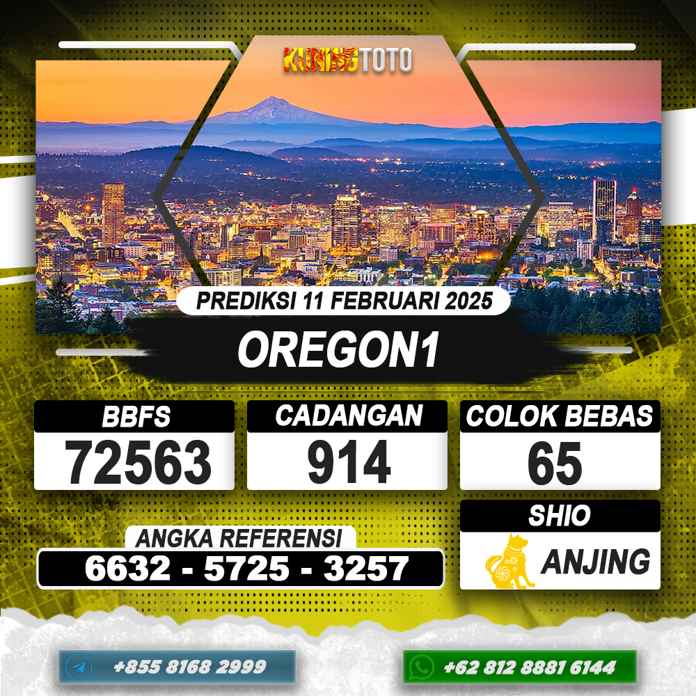 PREDIKSI OREGON1 11 FEB 2025 | PREDIKSI TOGEL KUNINGTOTO