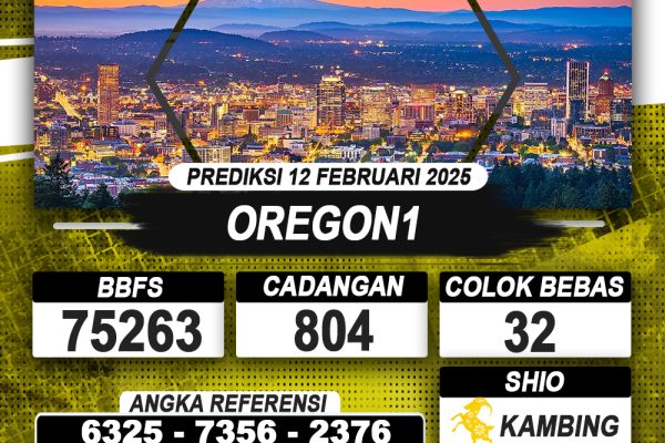 PREDIKSI OREGON1 12 FEB 2025 | PREDIKSI TOGEL KUNINGTOTO