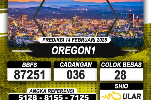 PREDIKSI OREGON1 14 FEB 2025 | PREDIKSI TOGEL KUNINGTOTO