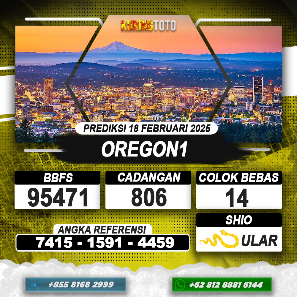 PREDIKSI OREGON1 18 FEB 2025 | PREDIKSI TOGEL KUNINGTOTO