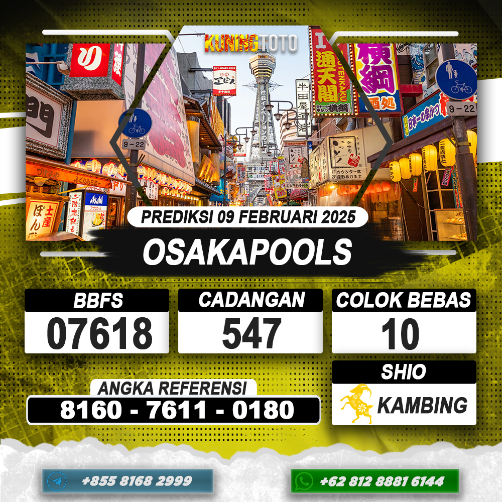 PREDIKSI OSAKAPOOLS 09 FEB 2025 | PREDIKSI TOGEL KUNINGTOTO