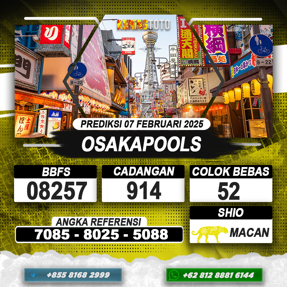 PREDIKSI OSAKAPOOLS 07 FEB 2025 | PREDIKSI TOGEL KUNINGTOTO