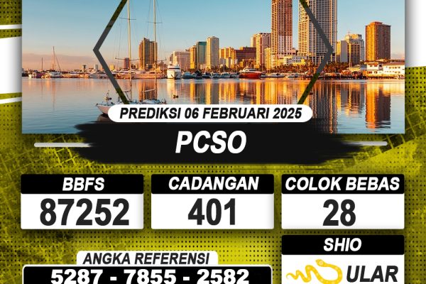 PREDIKSI PCSO 06 FEB 2025 | PREDIKSI TOGEL KUNINGTOTO