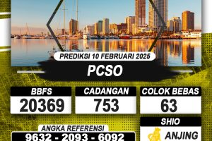 PREDIKSI PCSO 10 FEB 2025 | PREDIKSI TOGEL KUNINGTOTO