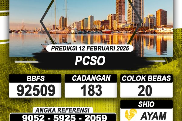 PREDIKSI PCSO 12 FEB 2025 | PREDIKSI TOGEL KUNINGTOTO