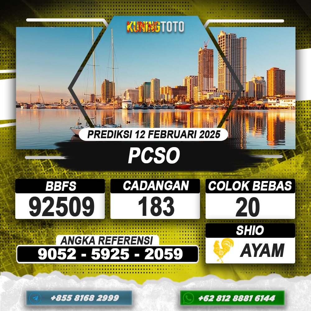 PREDIKSI PCSO 12 FEB 2025 | PREDIKSI TOGEL KUNINGTOTO