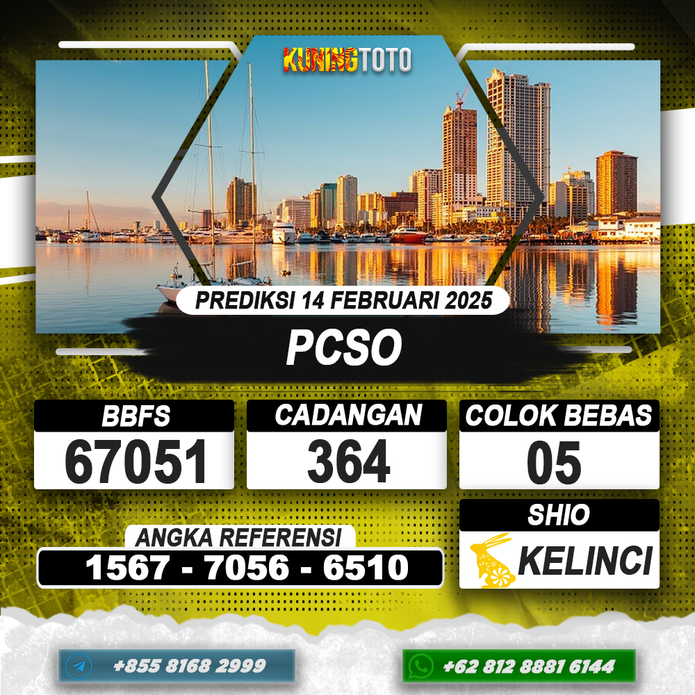 PREDIKSI PCSO 14 FEB 2025 | PREDIKSI TOGEL KUNINGTOTO