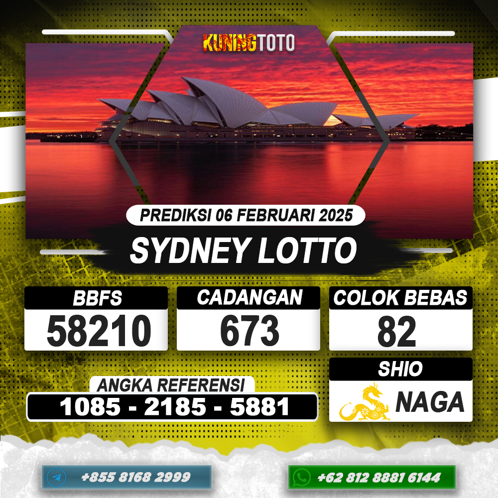 PREDIKSI SYDNEY LOTTO 06 FEB 2025 | PREDIKSI TOGEL KUNINGTOTO