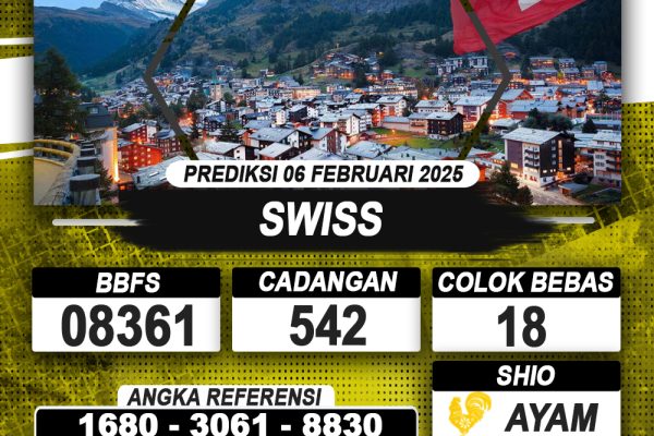 PREDIKSI SWISS 06 FEB 2025 | PREDIKSI TOGEL KUNINGTOTO