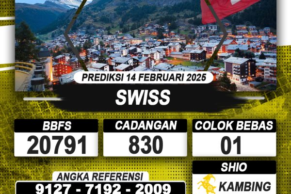 PREDIKSI SWISS 14 FEB 2025 | PREDIKSI TOGEL KUNINGTOTO