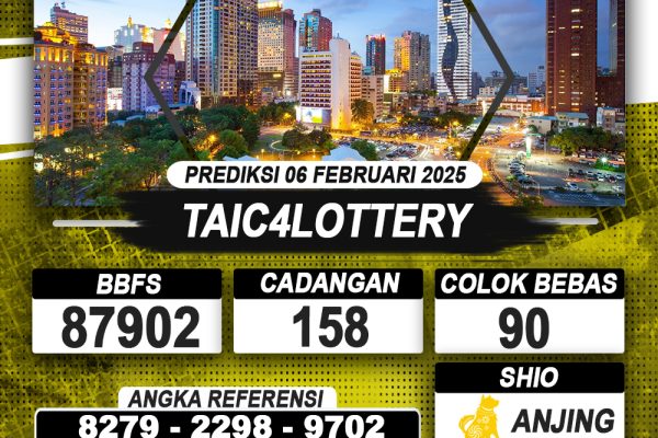 PREDIKSI TAIC4LOTTERY 06 FEB 2025 | PREDIKSI TOGEL KUNINGTOTO