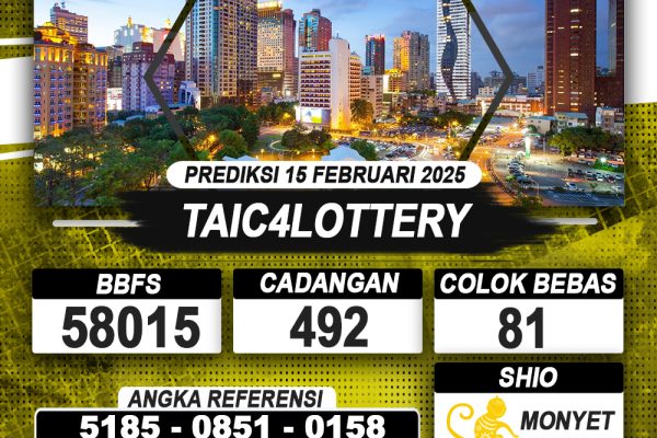 PREDIKSI TAIC4LOTTERY 15 FEB 2025 | PREDIKSI TOGEL KUNINGTOTO