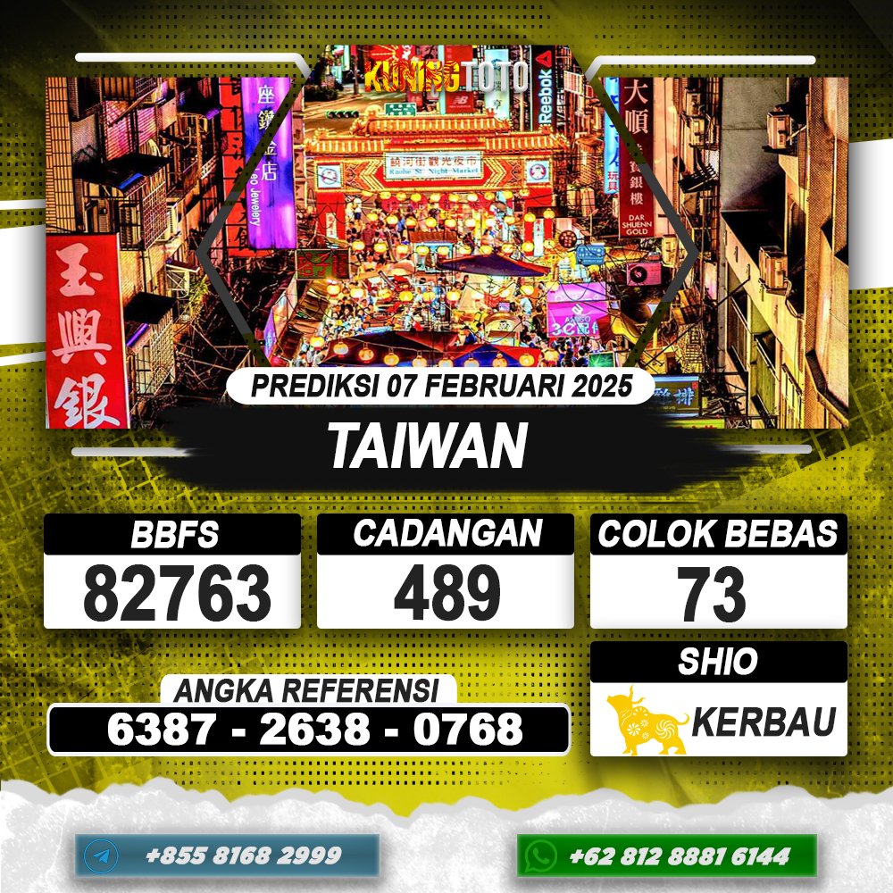 PREDIKSI TAIWAN 07 FEB 2025 | PREDIKSI TOGEL KUNINGTOTO