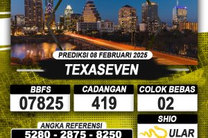 PREDIKSI TEXASEVEN 08 FEB 2025 | PREDIKSI TOGEL KUNINGTOTO