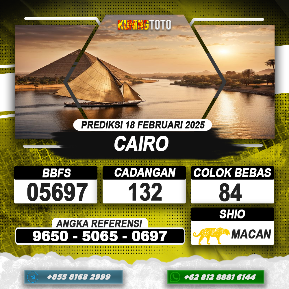 PREDIKSI CAIRO 18 FEB 2025 | PREDIKSI TOGEL KUNINGTOTO