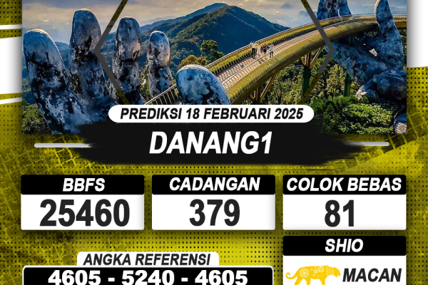 PREDIKSI DANANG1 18 FEB 2025 | PREDIKSI TOGEL KUNINGTOTO