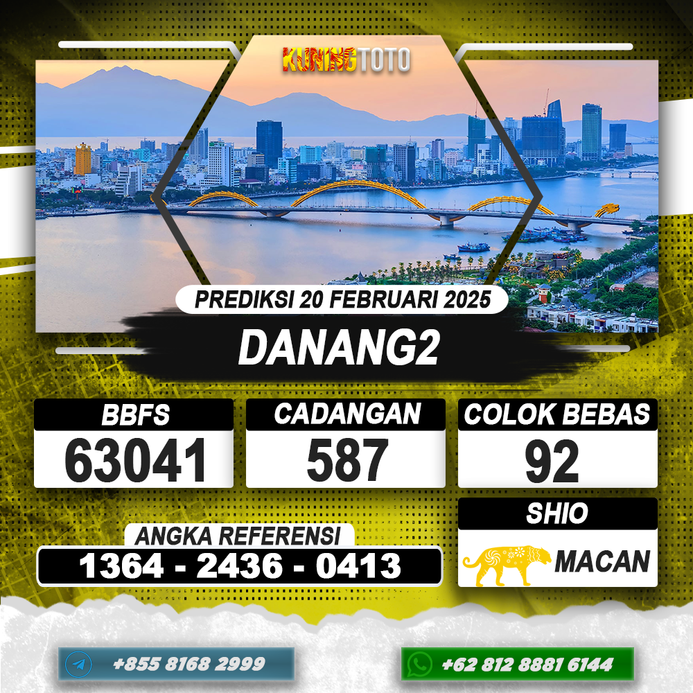 PREDIKSI DANANG2 20 FEB 2025 | PREDIKSI TOGEL KUNINGTOTO