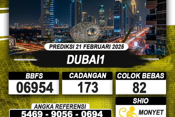 PREDIKSI DUBAI1 21 FEB 2025 | PREDIKSI TOGEL KUNINGTOTO