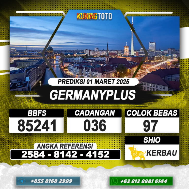 PREDIKSI GERMANYPLUS 01 MAR 2025 | PREDIKSI TOGEL KUNINGTOTO