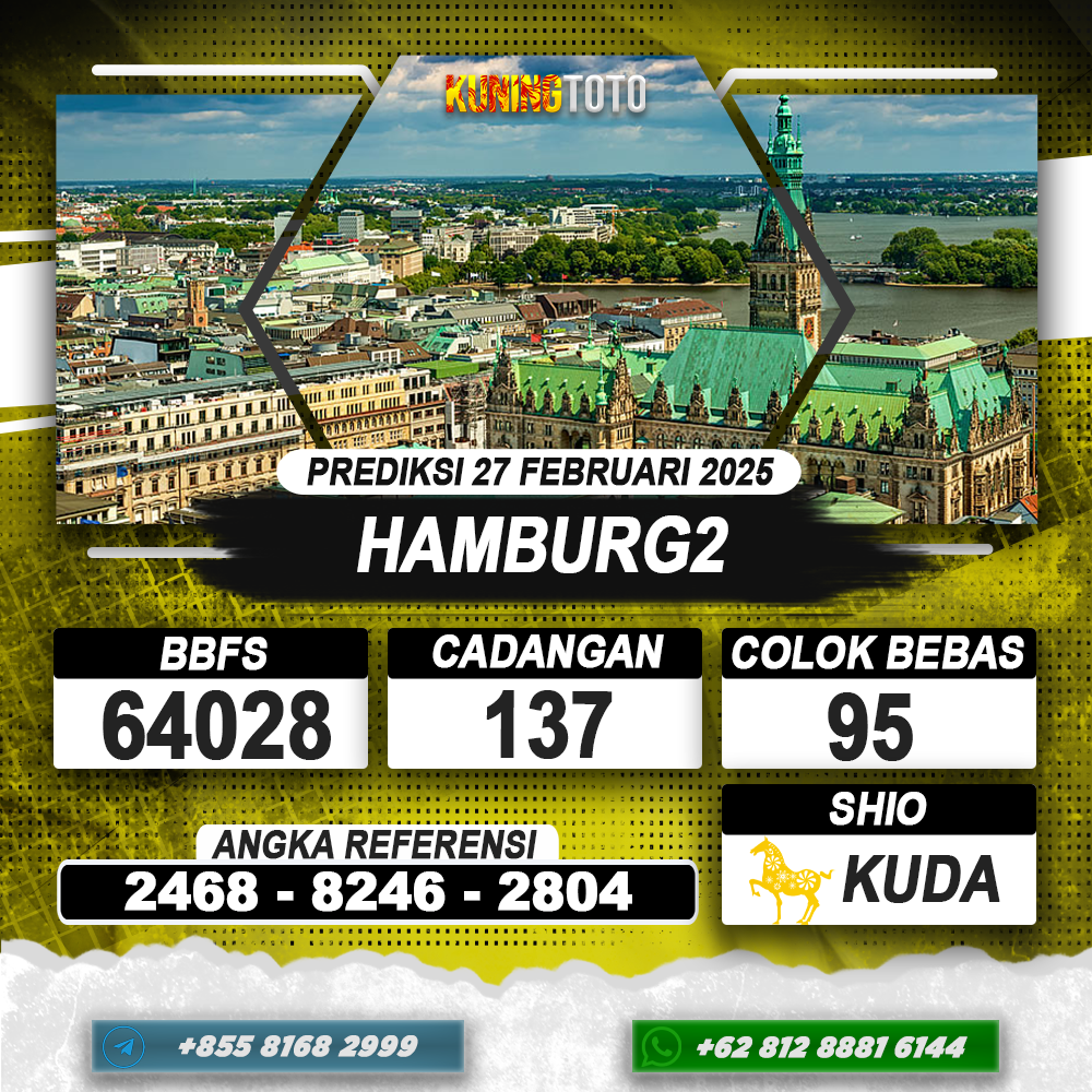 PREDIKSI HAMBURG2 27 FEB 2025 | PREDIKSI TOGEL KUNINGTOTO