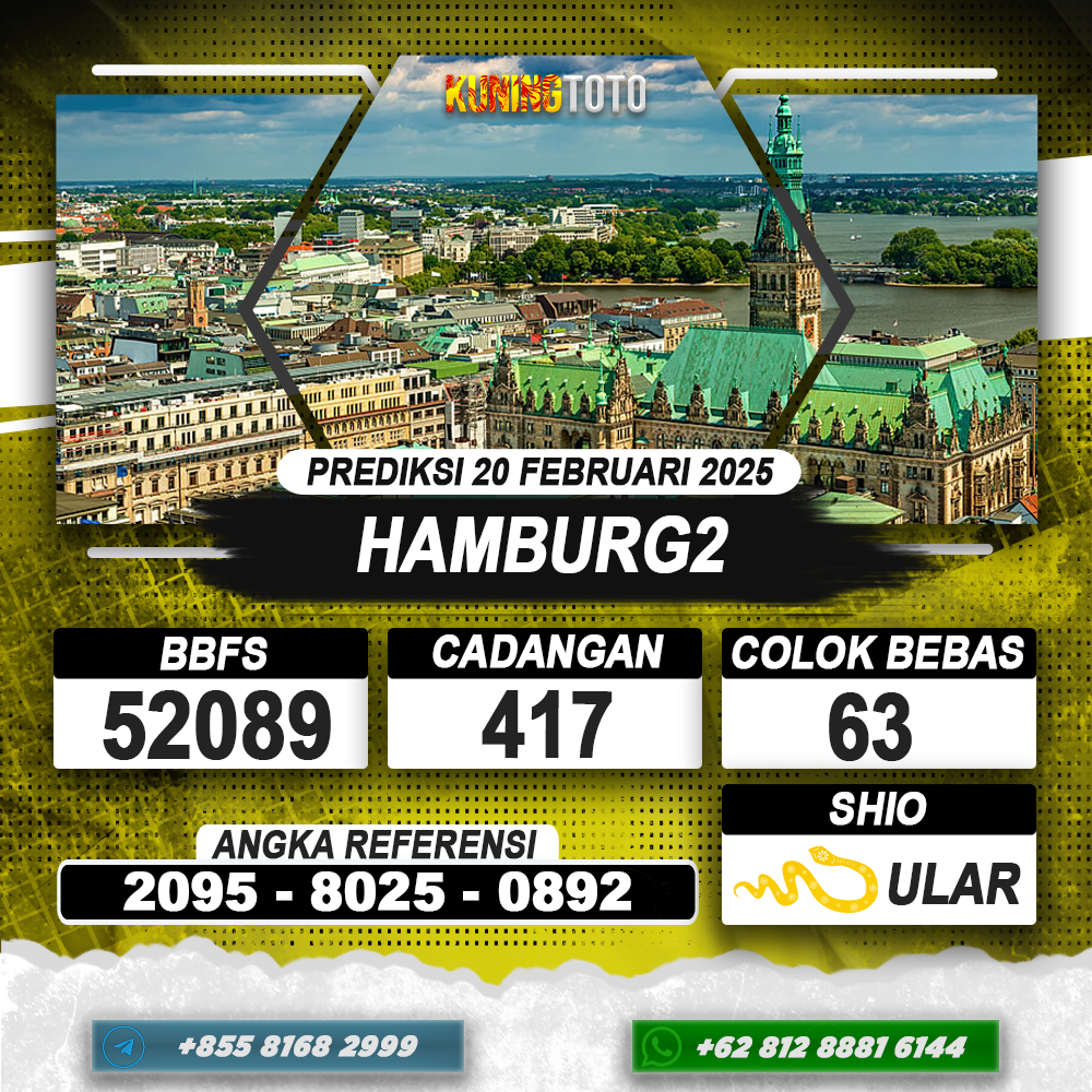 PREDIKSI HAMBURG2 20 FEB 2025 | PREDIKSI TOGEL KUNINGTOTO