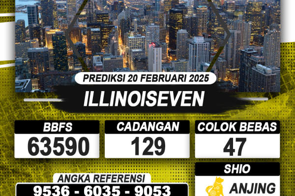 PREDIKSI ILLINOISEVEN 20 FEB 2025 | PREDIKSI TOGEL KUNINGTOTO