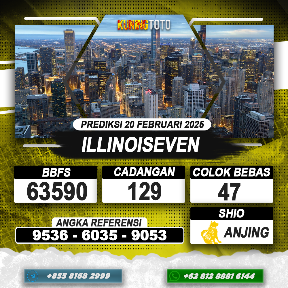 PREDIKSI ILLINOISEVEN 20 FEB 2025 | PREDIKSI TOGEL KUNINGTOTO