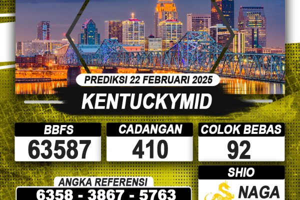 PREDIKSI KENTUCKYMID 22 FEB 2025 | PREDIKSI TOGEL KUNINGTOTO