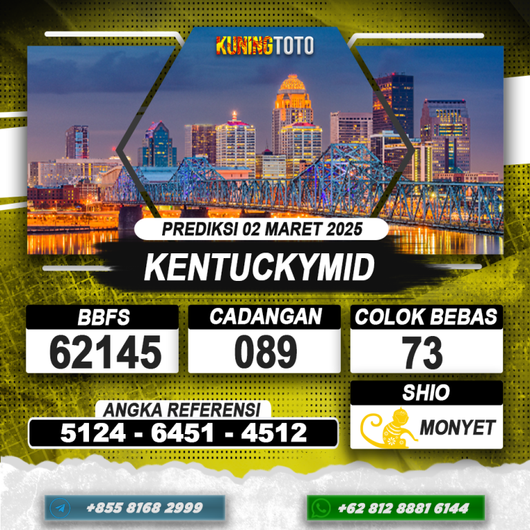 PREDIKSI KENTUCKYMID 02 MAR 2025 | PREDIKSI TOGEL KUNINGTOTO
