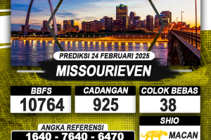 PREDIKSI MISSOURIEVEN 24 FEB 2025 | PREDIKSI TOGEL KUNINGTOTO