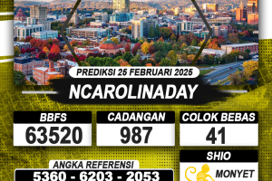 PREDIKSI NCAROLINADAY 25 FEB 2025 | PREDIKSI TOGEL KUNINGTOTO