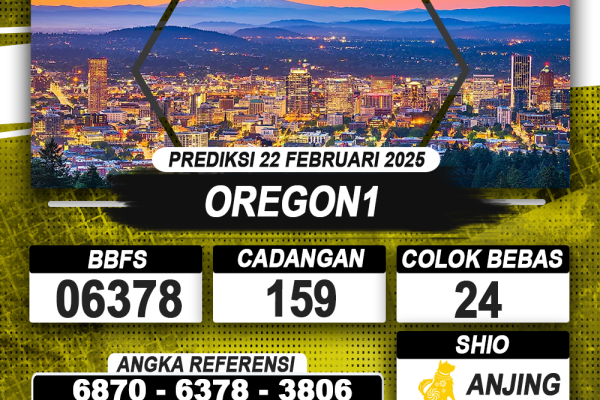 PREDIKSI OREGON1 22 FEB 2025 | PREDIKSI TOGEL KUNINGTOTO