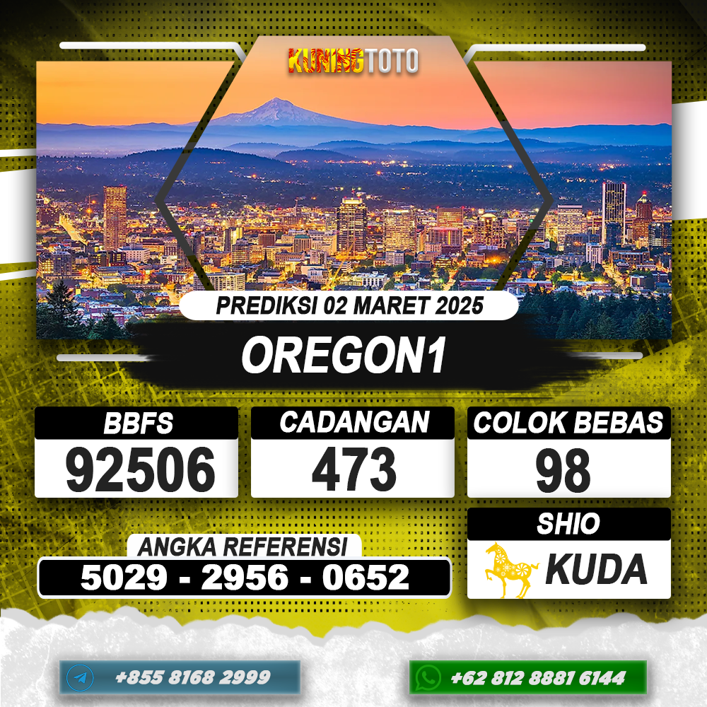 PREDIKSI OREGON1 02 MAR 2025 | PREDIKSI TOGEL KUNINGTOTO