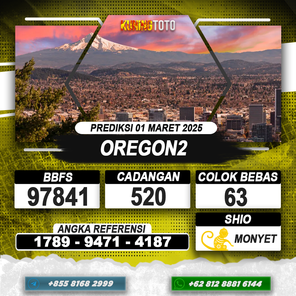 PREDIKSI OREGON2 01 MAR 2025 | PREDIKSI TOGEL KUNINGTOTO