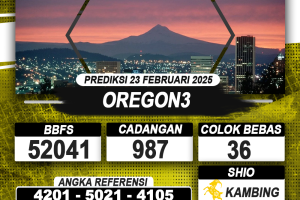 PREDIKSI OREGON3 23 FEB 2025 | PREDIKSI TOGEL KUNINGTOTO