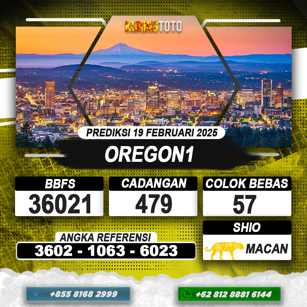 PREDIKSI OREGON1 19 FEB 2025 | PREDIKSI TOGEL KUNINGTOTO