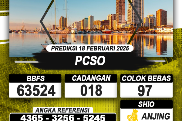 PREDIKSI PCSO 18 FEB 2025 | PREDIKSI TOGEL KUNINGTOTO