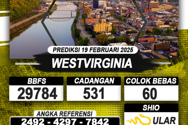 PREDIKSI WESTVIRGINIA 19 FEB 2025 | PREDIKSI TOGEL KUNINGTOTO