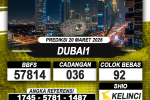 PREDIKSI DUBAI1 20 MAR 2025 | PREDIKSI TOGEL KUNINGTOTO