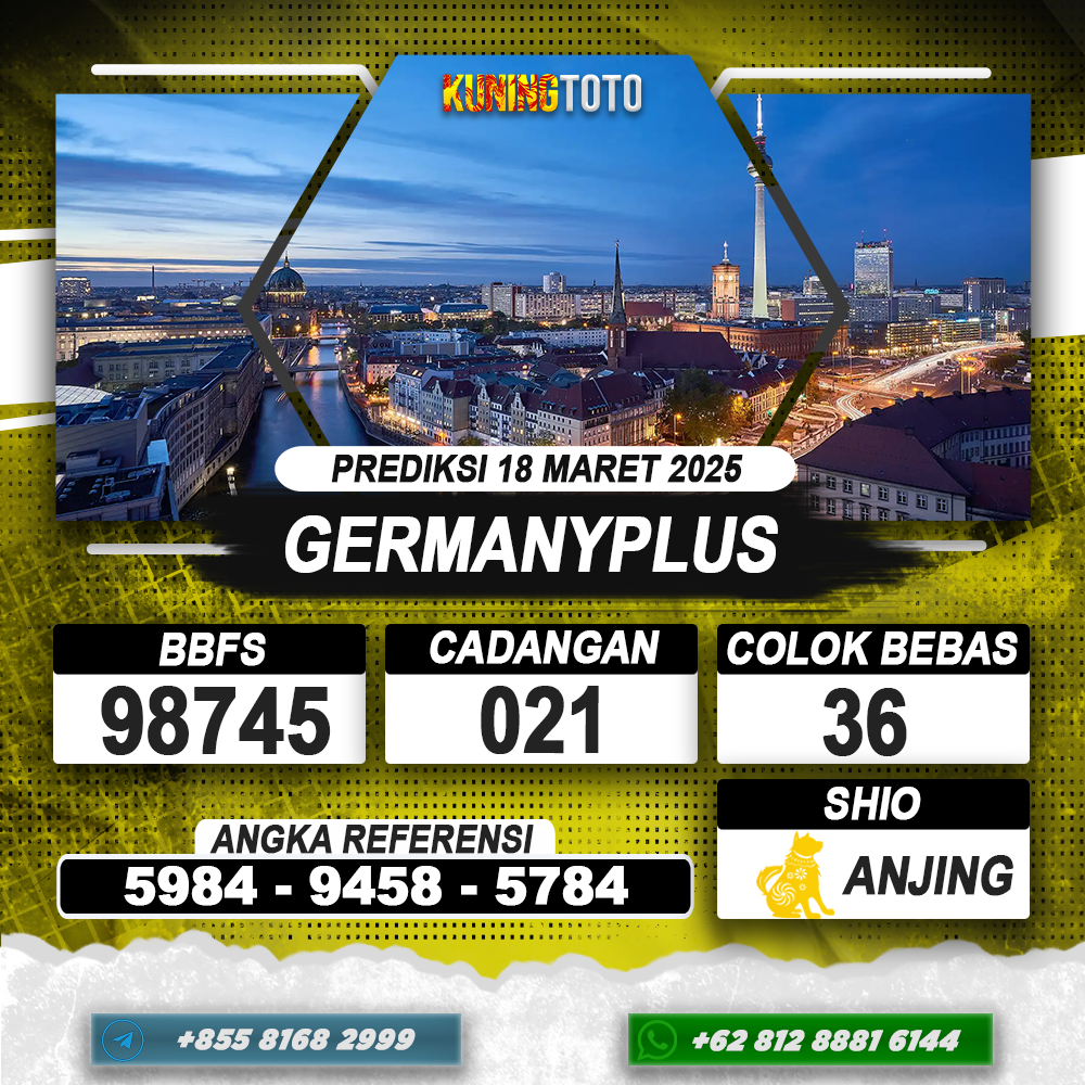 PREDIKSI GERMANYPLUS 18 MAR 2025 | PREDIKSI TOGEL KUNINGTOTO