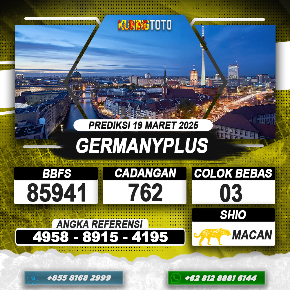 PREDIKSI GERMANYPLUS 19 MAR 2025 | PREDIKSI TOGEL KUNINGTOTO