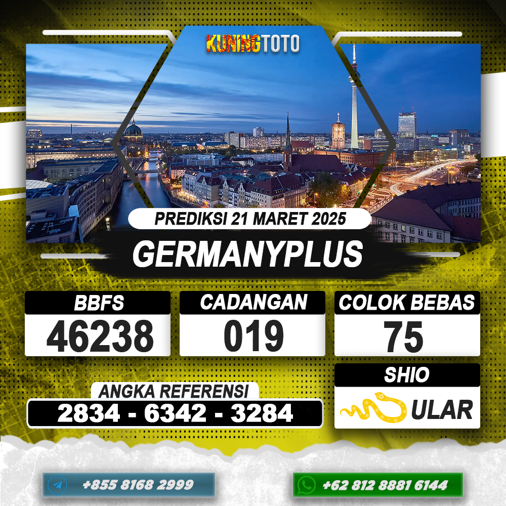 PREDIKSI GERMANYPLUS 21 MAR 2025 | PREDIKSI TOGEL KUNINGTOTO