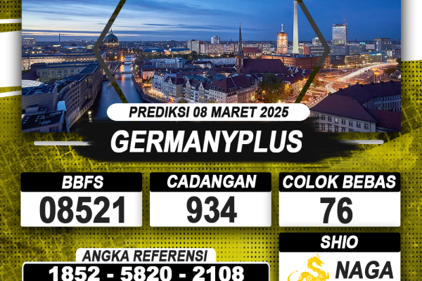 PREDIKSI GERMANYPLUS 08 MAR 2025 | PREDIKSI TOGEL KUNINGTOTO