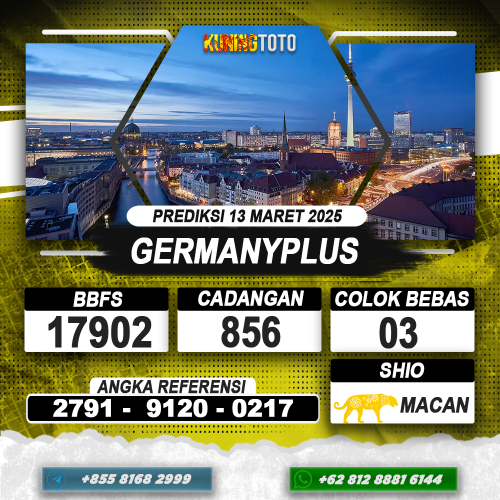 PREDIKSI GERMANYPLUS 13 MAR 2025 | PREDIKSI TOGEL KUNINGTOTO